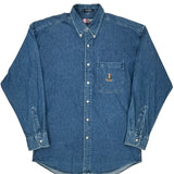 Chaps Ralph Lauren Denim Shirt - Medium Blue Cotton