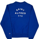 Reverse Weave Champion Graphic Sweatshirt - Medium Blue Cotton