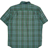 Schmidt Checked Short Sleeve Shirt - Medium Blue Cotton