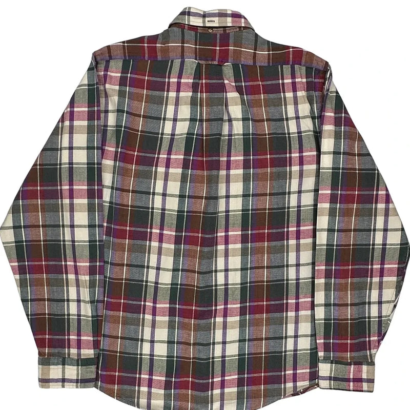 Gant Checked Flannel Shirt - Large Multicoloured Cotton
