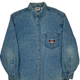 Hard Rock Cafe Denim Shirt - Medium Blue Cotton