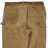 Carhartt Double Knee Carpenter Trousers - 37W 30L Beige Cotton