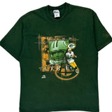 Made In USa Green Bay Packers Pro Player Nfl T-Shirt - Large Green Cotton