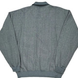 Orvis Collared Sweatshirt - Large Grey Cotton Blend