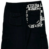 Rip Curl Graphic Cargo Shorts - 38W 16L Black Cotton