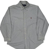 Ralph Lauren Checked Shirt - Large Black Cotton
