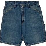 Wrangler Cargo Denim Shorts - 34W 9L Blue Denim