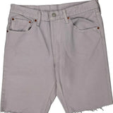 Levis Denim Shorts - 32W 10L Grey Cotton