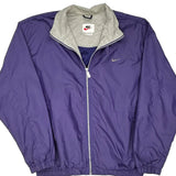 Nike Windbreaker - Large Grey Polyester
