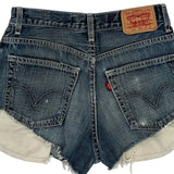 Levis Denim Shorts - 27W UK 8 Blue Cotton
