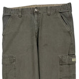 Wrangler Cargo Trousers - 38W 30L Grey Cotton