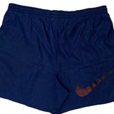 Nike Sport Shorts - Large Blue Polyester