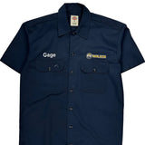 Walker Dickies Short Sleeve Shirt - Small Navy Cotton