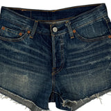 Levis Denim Shorts - 29W UK 8 Dark Wash Denim
