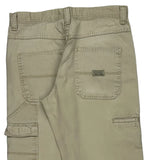 Wrangler Cargo Carpenter Trousers - 36W 31L Beige Cotton