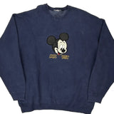 Mickey Mouse Disney Sweatshirt - XL Navy Cotton