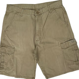 Wrangler Cargo Shorts - 36W 9L Khaki Cotton