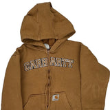 Age 7 Carhartt Hoodie - Small Brown Cotton Blend