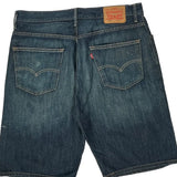Levis Denim Shorts - 37W 10L Blue Denim