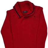 Polo By Ralph Lauren Sweater - Small Red Cotton