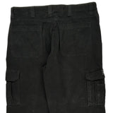 Unbranded Cargo Trousers - 36W 30L Black Cotton