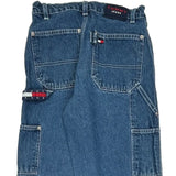 Age 12 Tommy Jeans Cargo Carpenter Jeans - Medium Blue Cotton