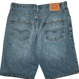 Levis Denim Shorts - 35W 11L Blue Denim