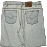 Levis Denim Shorts - 36W 10L Light Wash Denim