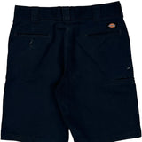 Dickies Shorts - 34W 11L Navy Polyester Blend