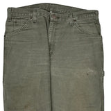 Dickies Carpenter Trousers - 36W 32L Grey Cotton