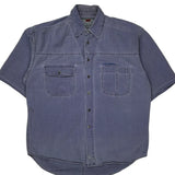 Vintage Levis Denim Shirt - Medium Blue Cotton