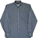 Tommy Hilfiger Striped Shirt - Large Blue Cotton