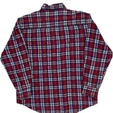 Dickies Checked Flannel Shirt - Large Blue Cotton