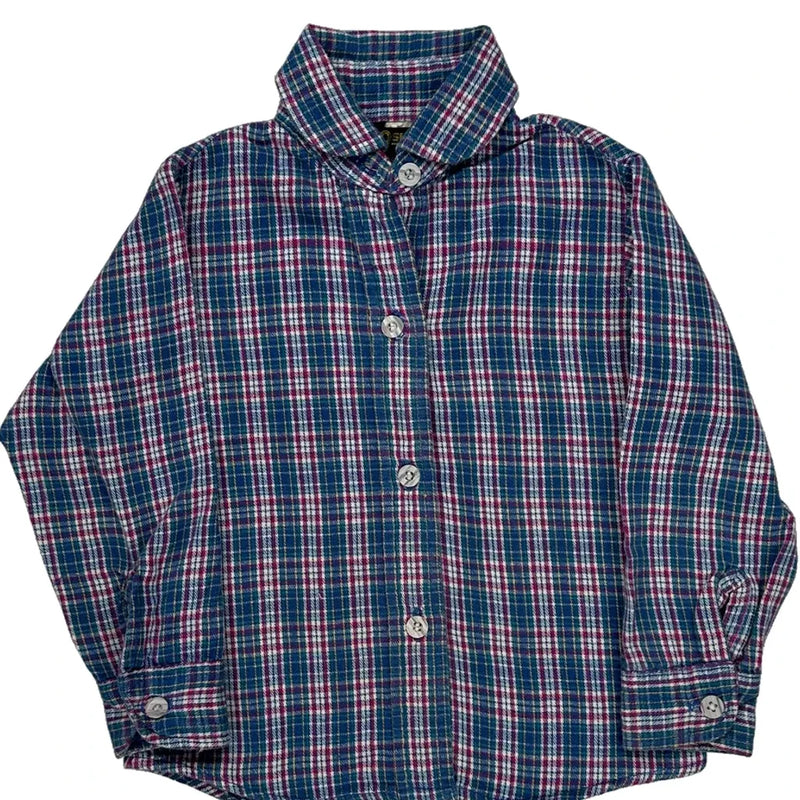 Age 4 Oshkosh Checked Flannel Shirt - XS Multicoloured Cotton
