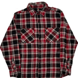 Dickies Checked Flannel Shirt - Medium Black Cotton
