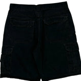 Wrangler Cargo Shorts - 32W 10L Black Cotton