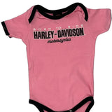 Age 9-12 Months Harley Davidson Overalls - 2XS Pink Cotton