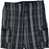 Nike Checked Cargo Shorts - X-Largew 11L Black Cotton