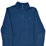 Age 13 Polo By Ralph Lauren 1/4 Zip - XL Blue Cotton