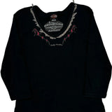 Harley Davidson Long Sleeve T-Shirt - XL Black Cotton