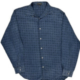 Claudio La Viola Shirt - Large Blue Cotton
