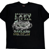 Oakland Coliseum Griffin Graphic T-Shirt - XL Black Cotton