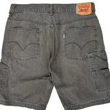 Levis Carpenter Shorts - 35W 10L Grey Cotton
