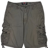 Ecko Unltd Cargo Shorts - 32W 12L Grey Cotton