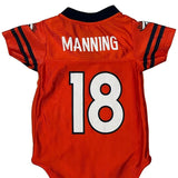 Age 3-6 Months Broncos Nfl Football Bodysuit - 4XS Orange Polyester