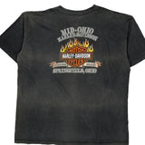 Mid-Ohio Harley-Davidson Harley Davidson Graphic T-Shirt - XL Grey Cotton