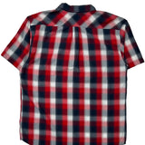 Levis Checked Short Sleeve Shirt - 2XL Blue Cotton