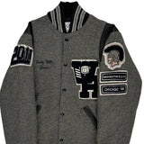 Washington D.C. '10, Chicago '08 Neff Varsity Jacket - Medium Grey Wool Blend
