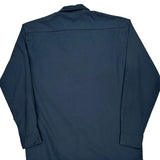 Dickies Shirt - Large Navy Polyester Blend