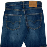 Levis Denim Shorts - 28W UK 8 Dark Wash Cotton Blend
